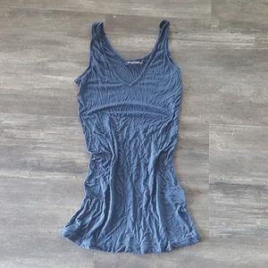 Blue Classic Long Melville Vneck Tank